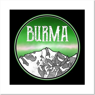 Burma Mountains Posters and Art